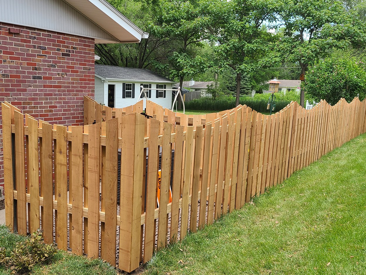 Photo of a wood fence in Waverly, Nebraska