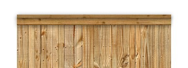 Cap and Wrap - Wood Fence Option