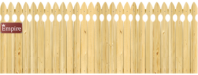 French Gothic Pickets - Wood Fence Option