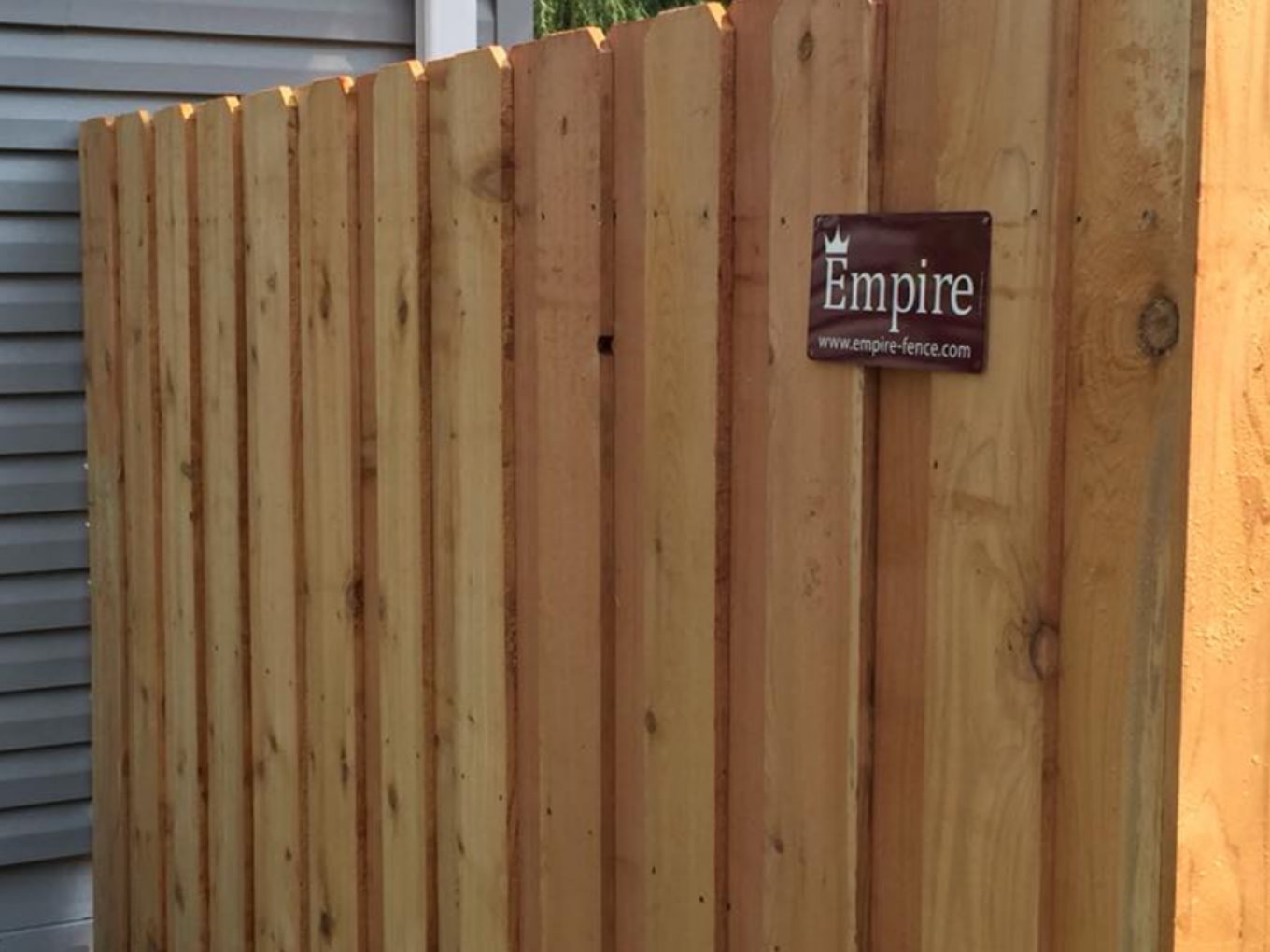 Blair NE Shadowbox semi-privacy Wood Fence Design