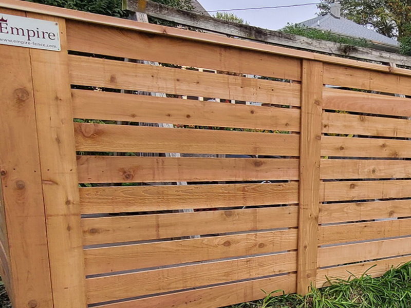 Council Bluffs IA Horizontal Style Wood Fences