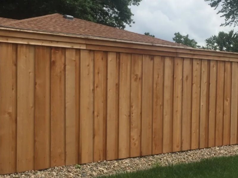 Elkhorn NE cap and trim style wood fence