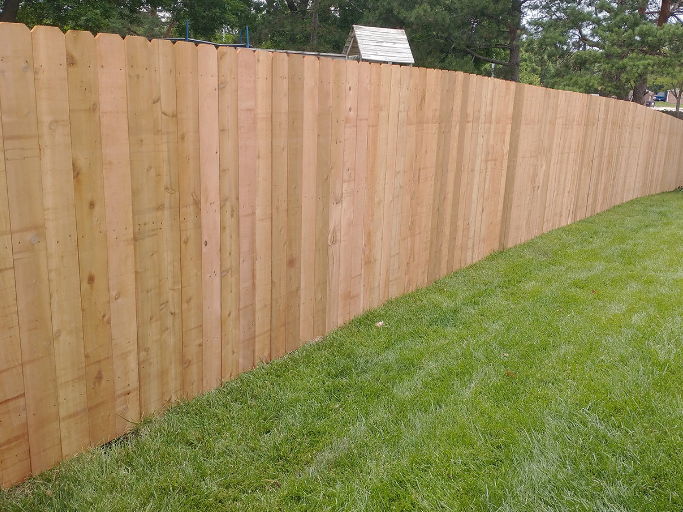 Elkhorn NE stockade style wood fence